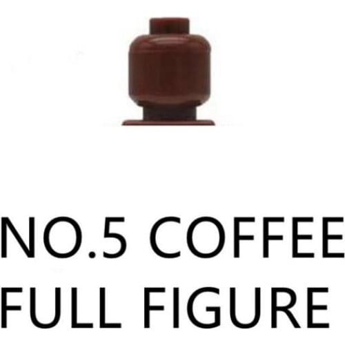 5pcs/Lot Doll Mini Figure Building Blocks Blank Solid Color Figures Without Prints Photo Frame Decors Toys Figures 40 Colors