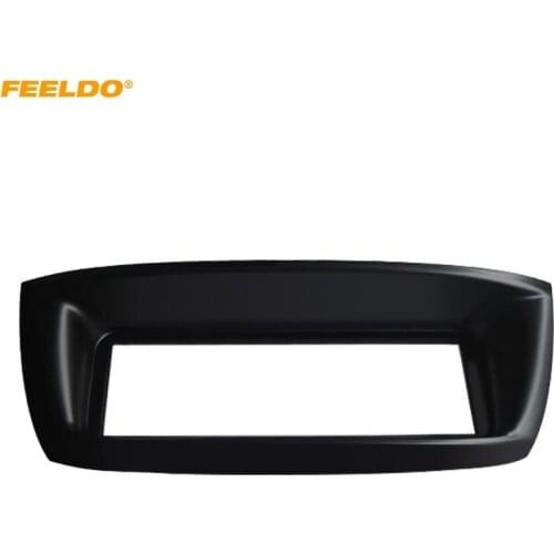 FEELDO Car 1DIN Stereo DVD Radio Dash Fascia Frame For FIAT Punto Linea 2002 Audio Plate Panel Frame Dashboard Installation Trim