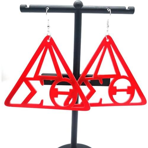 Free Shipping!2021 Newest Red Acrylic DST Earrings