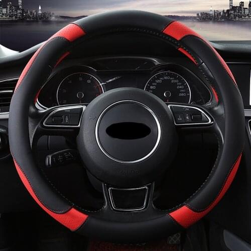 Car steering wheel cover four seasons universal microfiber leather seat cover car handle cover non-slip breathable seat cover