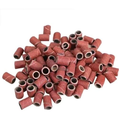 Nail Art Sanding Bands For 80# 120# 180# For Gel Acrylic Polish Remover Electric Nail Drill Machine Nail Drill Bit Accessory