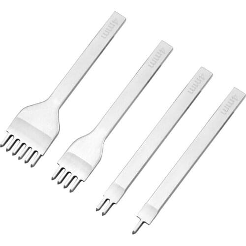 Leather Hole Punch Tool Craft Pricking Steel Diamond Stitching Chisel 3/4/5/6mm CLH@8