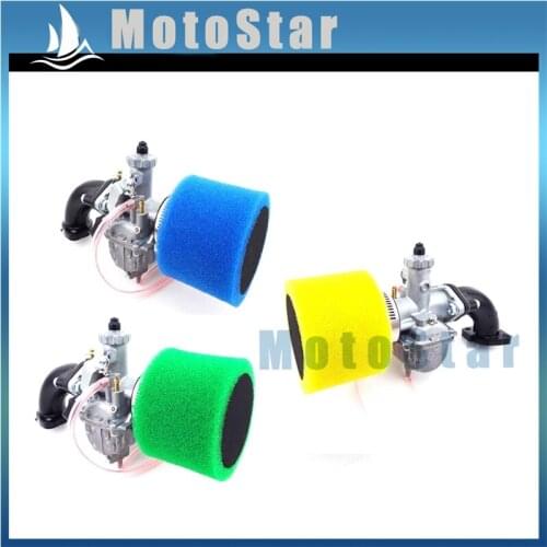 Mikuni VM22 Carb 26mm Carburetor + 38mm Air Filter + Mainfold Intake Pipe + Gasket For 110cc 125cc 140cc Engine CRF50 SSR