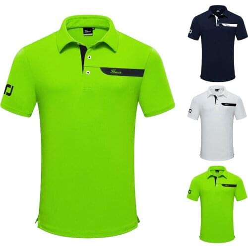 2021 Golf mens short sleeve T-shirt quick dry and ventilated Polo summer new golf Sweatshirt