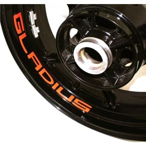 A set of 8pcs high quality motorcycle wheel decals waterproof Reflective stickers rim stripes For SUZUKI GLADIUS