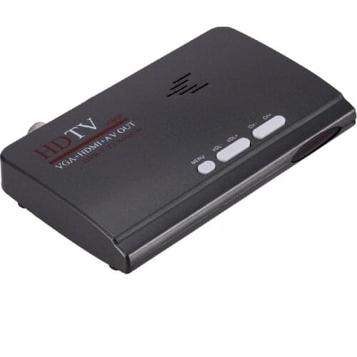 New VGA/AV/HDMI Input DVB-T/DVB-T2 TV Tuner DVB T2 Decoder Monitor Is Converted Into Digital TV With Remote Control