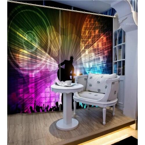 Custom beautiful 3D Curtains Window Bedroom Living Room Curtains Colorful KTV Bar Hotel Drapes Cortinas Home Decor Photo Curtain