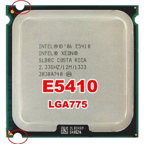 INTEL xeon E5410 socket LGA 775 Processor (2.33GHz/12MB/1333MHz) core2 quad core CPU no need adapters warranty 1 year