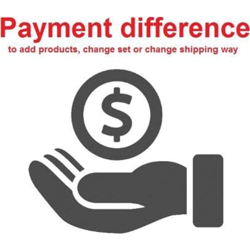 Payment difference after contact seller for add products, change set or change shipping way