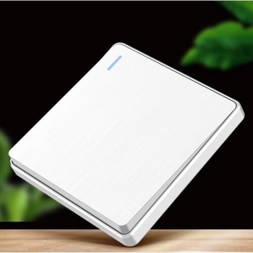 UK African Hongkong Luxury Wall Switces Sockets Universal 1Gang 2Gang 3Gang 4Gang TV Computer Doorbell Socket Brush White