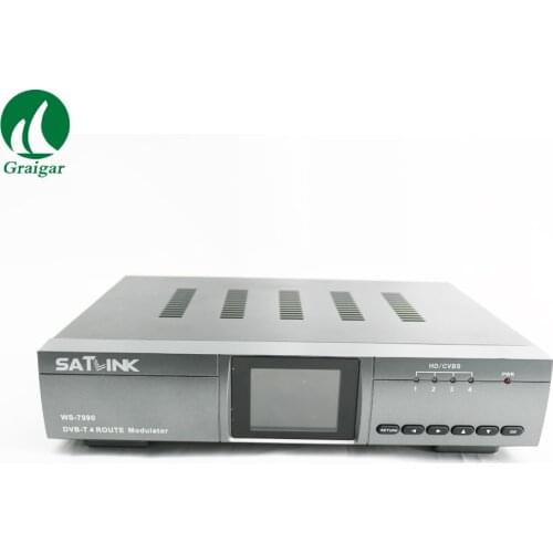 Satlink WS-7990 DVB-T modulator AV HDMI Four Router DM Modulator DVB-T AV HD Digital RF Modulator Full-featured