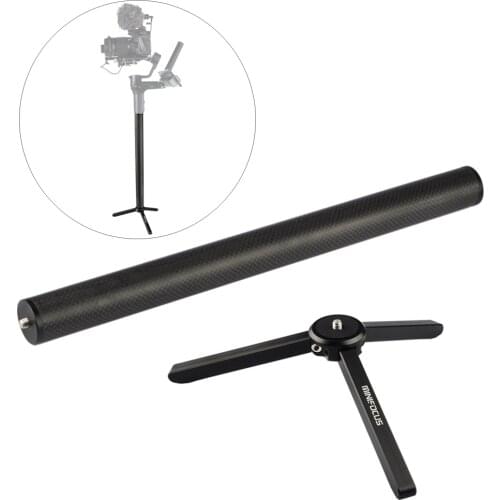 Carbon Fiber Extension Monopod Pole Rod Extendable Stick for DJI Ronin-S/Moza Air Cross/Zhiyun Crane 2, Smooth 4 3 Q Gimbal