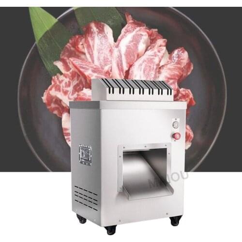 Vertical Commercial Meat Cutter Machine 550kg/h Meat Slicing Shredding Machine Electric Meat Slicer