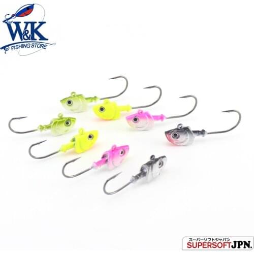 W&K Brand Pesca Fishing Jig Head Hook 20g Fishing Hook Lead Jig Lure Soft Lure Zander Pike Fishing Tackle Accessories