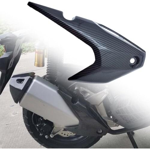 Exhaust Pipe Guard Cover Carbon Fiber Muffler Silencer Heat Shield Overlay Anti Scald Protect For Honda ADV150 ADV 150 2019 2020