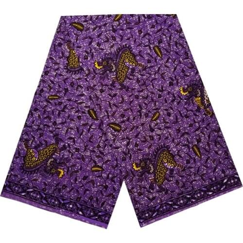 100%Soft Breathable Ankara Wax Prints Fabric Veritable High Quality African Style Dye For Clothes Material By The Yards V-L 8-03