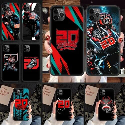 NO.20 Fabio Quartararo Moto Phone Case Cover Hull For iphone 5 5s se 2 6 6s 7 8 12 mini plus X XS XR 11 PRO MAX black tpu back
