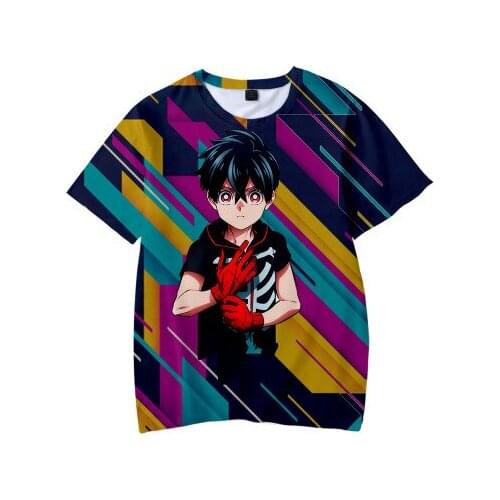Anime Kemono Jihen Kusaka Kabane Cosplay t-shirt Men Women Tademaru Shiki t shirt Short-Sleeve tops