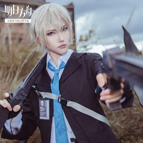 Customize Arknights SNIPER Executor Cosplay Dress Up Costumes Men Full Set Windbreaker Trousers Jacket Full Set Halloween