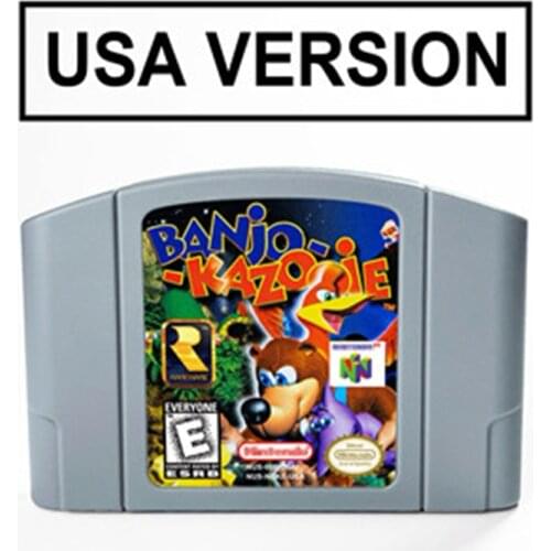 Banjo-Kazooie Banjo Kazooie For 64 Bit Game Cartridge USA Version NTSC Format