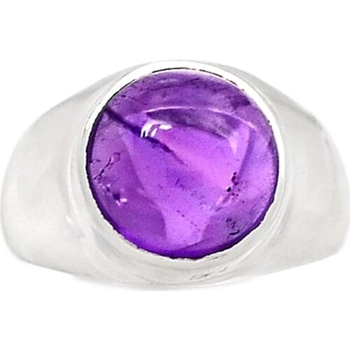 Lovegem Genuine Amethyst Ring 925 Sterling Silver,Size:7.5, AR2198