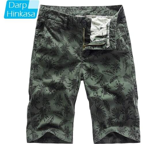 DARPHINKASA 2020 Summer Casual Loose Shorts Men Cargo Shorts Plus Size Slim Five-point Pants Fashion Men Shorts
