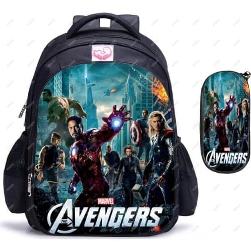 2021 New Super Hero Avenger Spidernan Backpacks Children Teenager Boys Girls Schoolbag Anime Mochila Infantil Catoon Bags