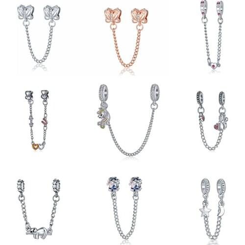 Wholesale charms DIY pendants findings charms for jewelry crafts making alloy Bracelet safety clasp accessories beads D01-1