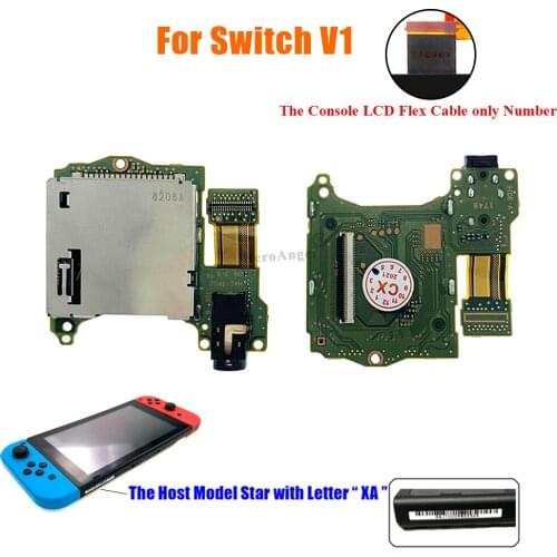 Original Game Card Slot Socket Board With Headphone Earphone Headset Port Replace / Spare Part For Nintendo Switch Ns V1 V2
