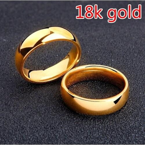 Couple Ring Simple Fashion Style Fine Jewelry Fashion Luxury Golden Engagement Wedding Ring Anniversary Gift Men and Women Ring