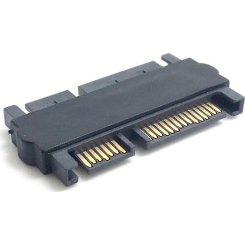 OULLX SATA Male to SATA Male Adapter Converter 22Pin Sata With 7pin+15pin FeMale to Male SATA Power Data Cable