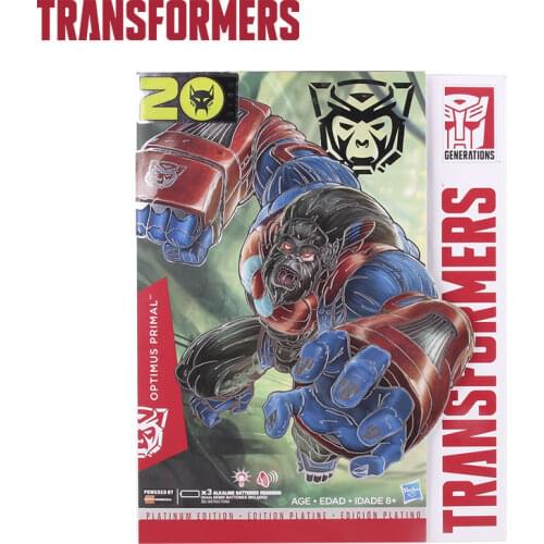 Hasbro Generations Transformers BW Optimus Primal Animal Robot Kingkong Action Figure Model Collections Platinum Edition