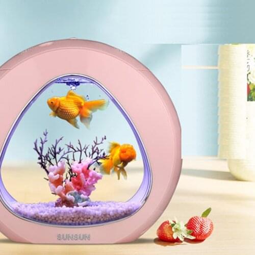 SUNSUN Ecology Fish Tank Integration Filter LED Light System Mini Nano Tank Office Aquarium 4L 6L 220V-240V