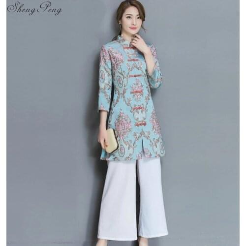 Traditional chinese clothing two piece set oriental dress cheongsam chinese style traditional chinese dress qipao dress Q190