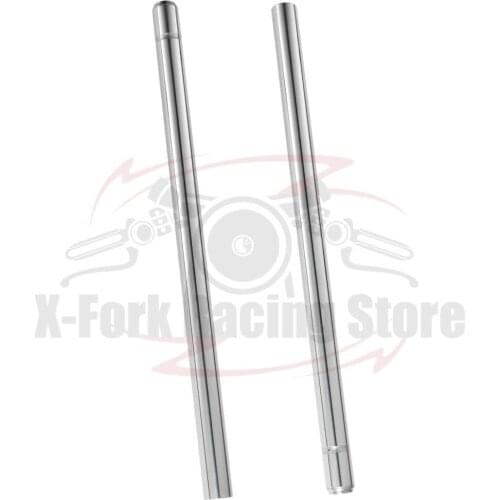 Front Fork Inner Tubes 1 Pair Shock Pipes Silver Color For KAWASAKI KZ400 1979 44013-1025 33x598mm
