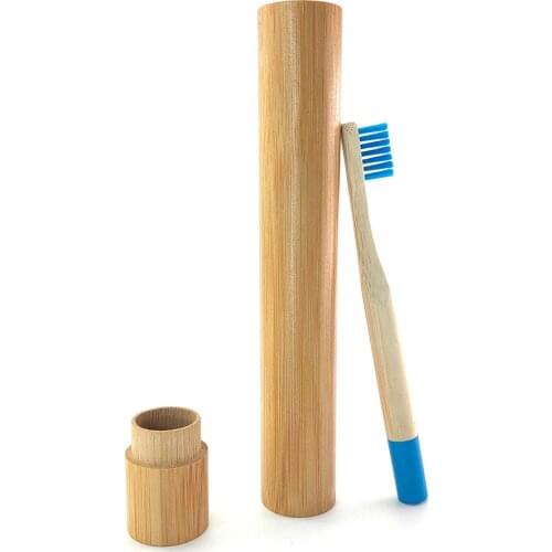Natural Bamboo Toothbrush Soft Fibre eco-friendly Wood Toothbrush Bamboo Handle Toothbrush with Bamboo tube