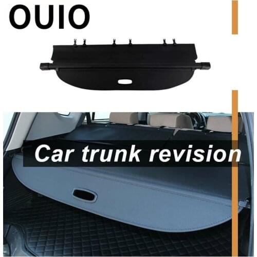 1Set Car Rear Trunk Cargo Cover Luggage Carrier Curtain For Ford Everest styling Black Security Shield Shade Auto accessories