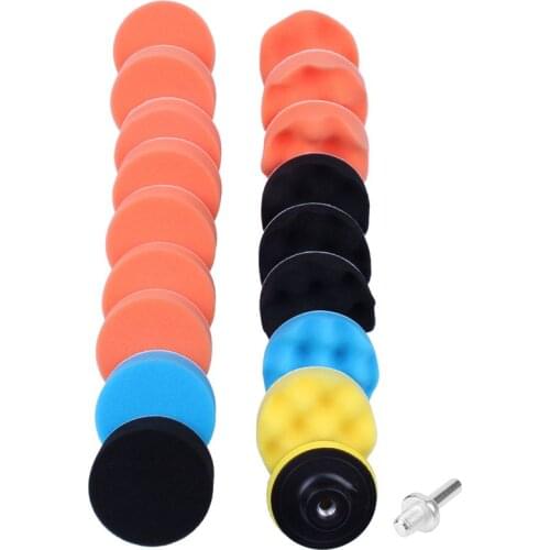 19 Pieces 75mm Car Polishing Kit in Sponge Polishing Pad Polishing sponge Set for Car