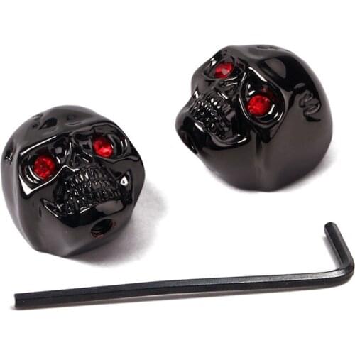 2 Pcs/set Musical Instrument Accessories Guitar Accessories Electric Guitar Skull Volume Knob Power Adjust Button with Wrench