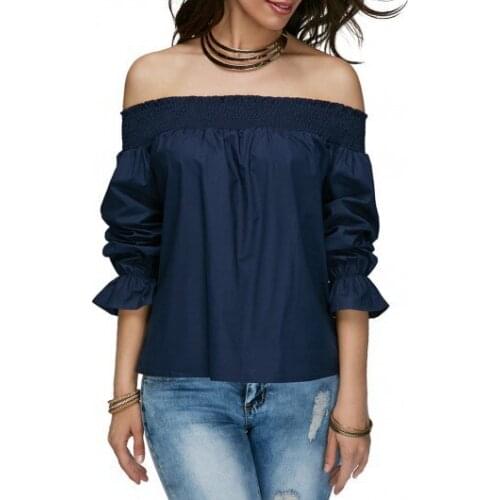 2018 Celmia Sexy Off Shoulder Tops Spring Summer Strapless Women Blouse Bowknot Slash Neck Shirts Casual Loose Blusas Plus Size