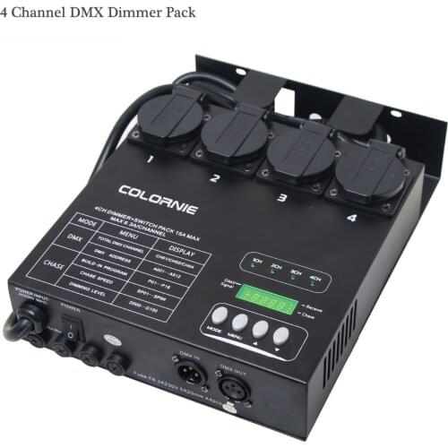 2021 New 4 Channels DMX Dimmer And Switch Pack With 16 Built in Light Programs 4CH Switcher For Stage Light Fixtures