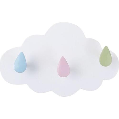 2701 creative cloud traceless triple hook cabinet room toilet nail free sticky hook cloud plastic traceless hook