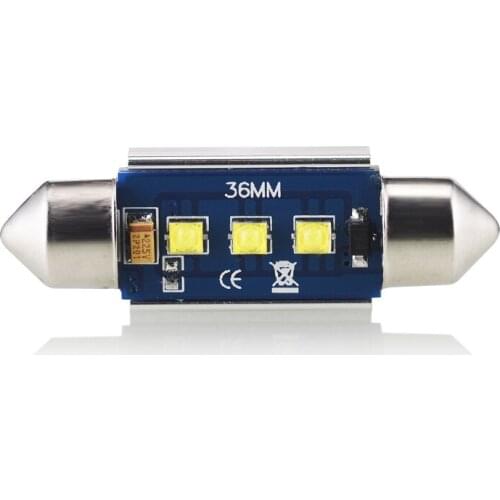 4pcs c5w led CANBUS 28mm 31 36 39 41 mm Festoon C10W led bulb CREE chips 12V reading lamp car Interior Light White Error Free