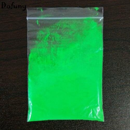 Shiny under UV lights)10gr Green Color Fluorescent Powder phosphor Pigment for Paint, Neon powder Nail Art Polish
