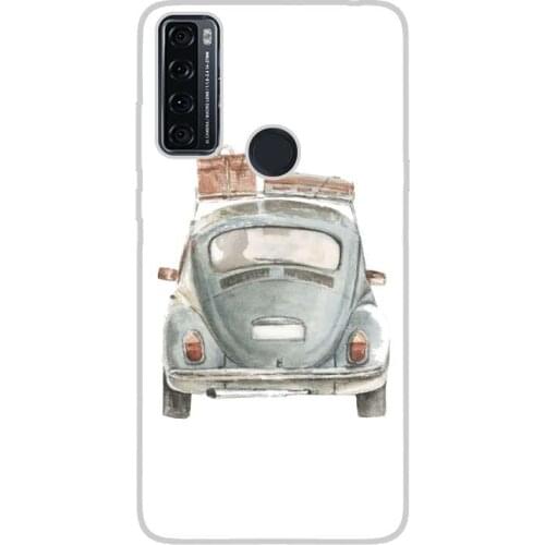 Compatible with TCL-20-SE-4G silicone gel tpu case cover case custom drawing design anti-shock TRAVEL 001 case
