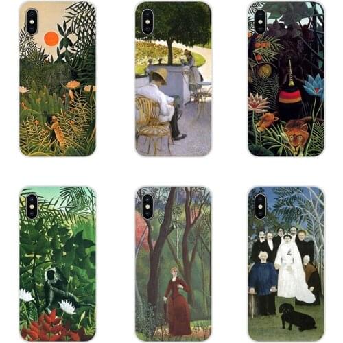 For Apple iPhone X XR XS 11 12Pro MAX 4S 5S 5C SE 2020 6S 7 8 Plus ipod 5 6 Henri Rousseau Accessories Phone Cases Covers