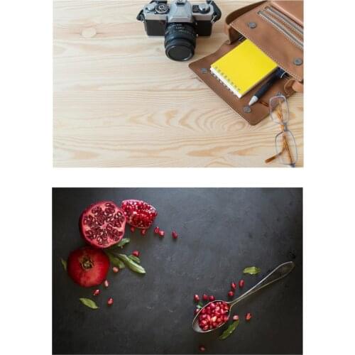 Double Sided Background 2 Sides Rustic Wood Board Plank Ins Style Vintage Photography Background For Product Camera Photo Studio