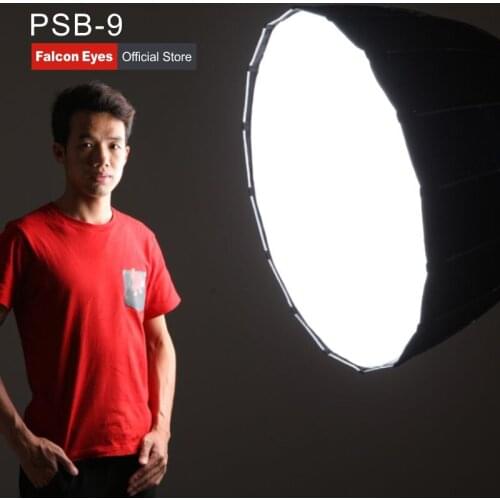Falcon Eyes Foldable Parabolic Soft Box 90cm Dome Hexadecagon(16-sides) Softbox Reflector for Photo Studio Flash Speedlite PSB-9