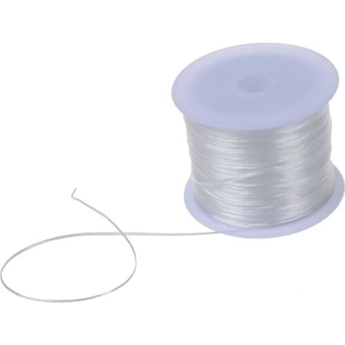 HOT-60m Stretchy Elastic Crystal String Cord Thread For Jewelry Making, White