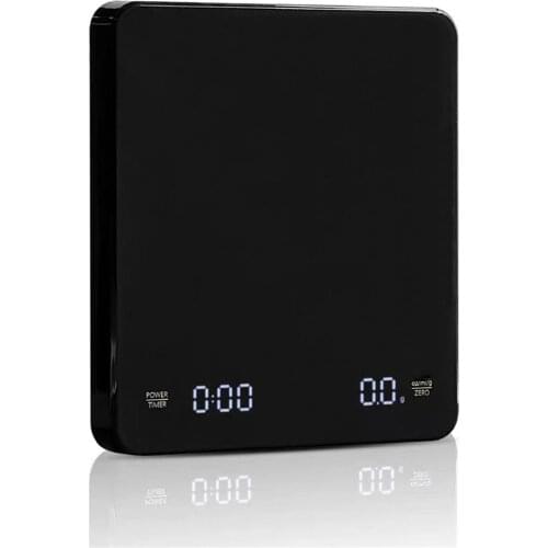 CAFEDE KONA Coffee Scale with Dual Monitors USB Electronic Scales with Timer Kitchen Scales Two Kinds Of Power Supply 3KG/0.1g